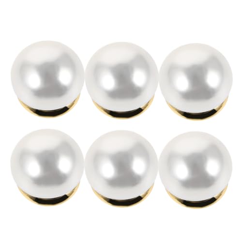 IMIKEYA 6 Stück Anti Exposure Perlenbrosche Für Abendschuhe Dekorative Broschennadel Für Damenbekleidung Hemd Magnetische Clips Kleidungsbroschenknöpfe Sicherheitskleidungsknopf von IMIKEYA