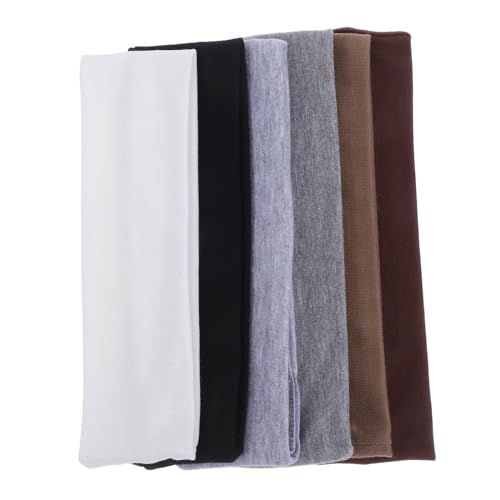 IMIKEYA 6 Stück Elastische Yoga Stirnbänder Damen Unisex Schweißabsorbierend Atmungsaktiv Dehnbar Sport Haarbänder für Fitness Laufen Gym Fitness stirnbänder Erwachsene von IMIKEYA