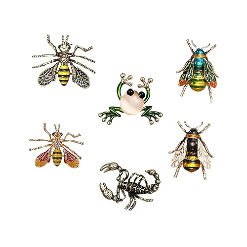 IMIKEYA 6stücke Kreative Vintage Broschen Geformte Broschen Für Kleidung Dekor Strickjacke Schal Tasche Accessoires von IMIKEYA