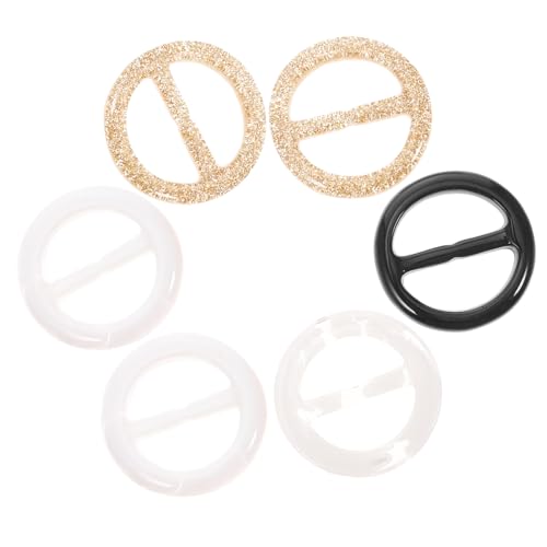 IMIKEYA 6stücke Pack Runde Hemdclips Glatte Und Langlebige Dekoration Für Kleidung Schal-clip-ringe Für Sommeroutfits Gemischte Muster von IMIKEYA