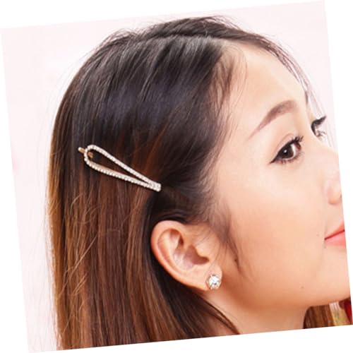 IMIKEYA 6 Stück Teiliges Glitzer Haarspangen Modische U förmige Haarklammern mit Temperament Langlebige Vielseitige Haarclips in Weiß Schwarz Bunt Champagner und Silber für Damen und von IMIKEYA