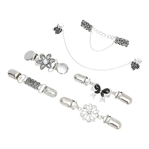IMIKEYA 6 Stück Teiliges Set Vintage Kleidung Clips Retro Brooch Clips für Schals Strickjacken und Pullover Eleganter Verschluss für Kleidung und Accessoires von IMIKEYA