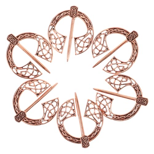 IMIKEYA 6 Stück Teiliges Wikinger broschen aus Robustem Legierungsmetall Vintage Umhang Schalnadel Kreative Mittelalterliche Anstecker für Damen und Herren Einzigartige Kostümaccessoires von IMIKEYA