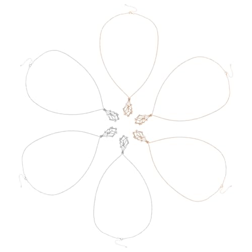 IMIKEYA 6 Stück Verstellbare Kette mit Metallgitter für Kristallpendant Einzigartiger Choker für Damen für Täglichen Gebrauch und Stilvolle von IMIKEYA