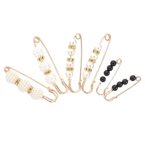 IMIKEYA 6Stücke Broschen für Kleider Perlen Clips Fixieren von Schals Taillenclip für Hosen und Röcke für Frauenmode Abnehmbar und Wiederverwendbar von IMIKEYA