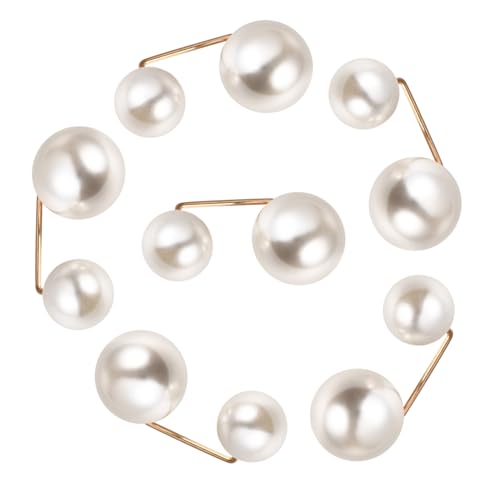 IMIKEYA 6Stücke Faux Pearl Broschen Sicherheitsnadeln für Stilvolle Anstecknadeln für Kleidung Hosen Röcke für Besondere Anlässe von IMIKEYA