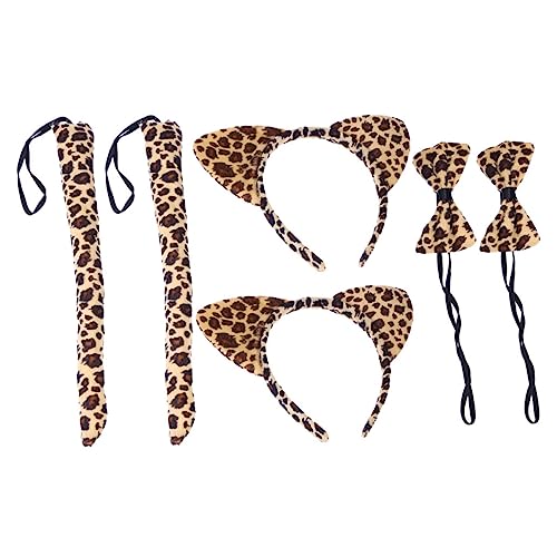 IMIKEYA 6stücke Katzenohrschwanzkostüm Fliege Dekor Haarreifen Cosplay Kleidung Kostüm Accessoire Für Partys Festivals Und Karnevalspartys von IMIKEYA