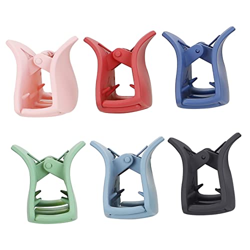 IMIKEYA 6Stücke Kieferclips Haarspangen für Damen Robuste und Rutschfeste Haarklammern im Mischfarben Design für Bad und Frisurengestaltung von IMIKEYA