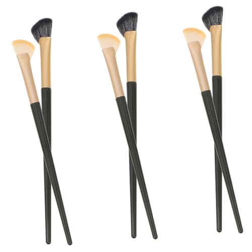 IMIKEYA 6Stücke Präzisions Concealer Pinsel Abgewinkelte Make Up Pinsel für Make Up Eyeliner und Brauenpinsel für Präzise Anwendungen und Einfach von IMIKEYA