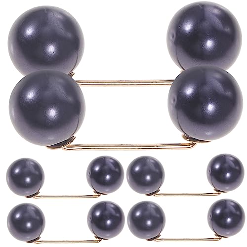 IMIKEYA 6stücke Faux Perle Brosche Dame Pullover Broschen Anti-geleert Kragen Corsage Legierungsmaterial Für Hochzeit Party Alltag Schal Hut Tasche Dekoration von IMIKEYA