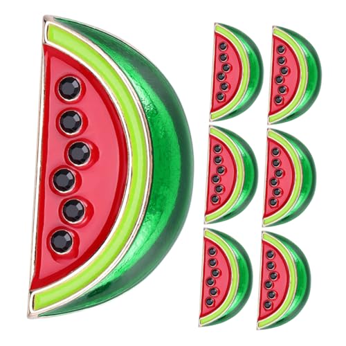 IMIKEYA 7 Stück Teiliges Wassermelonen Broschen für Frauen Niedliche Cartoon Anstecknadeln für Kleidung Rucksäcke und Jacken Stilvoller Modeschmuck für Verschiedene Anlässe von IMIKEYA