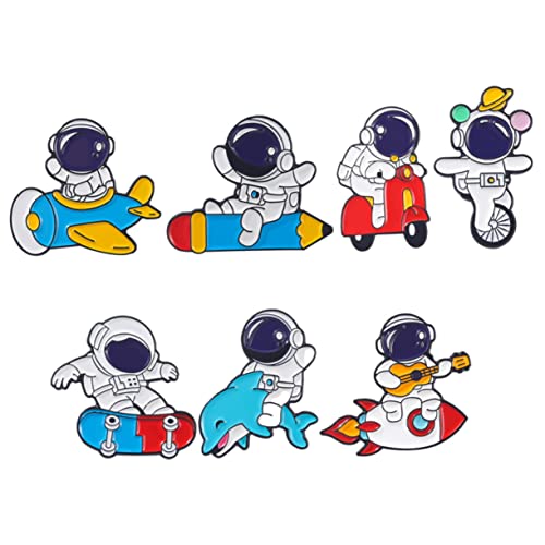 IMIKEYA 7stücke Teiliges Astronauten-broschen Legierung Niedliches Design Klammern Für Kleidung Und Taschen Geeignet Für Feste Und Partys IMIKEYA 7stücke Teiliges Astronauten-broschen Legierung Niedliches Design Klammern Für Kleidung Und Taschen Geeignet Für Feste Und Partys von IMIKEYA