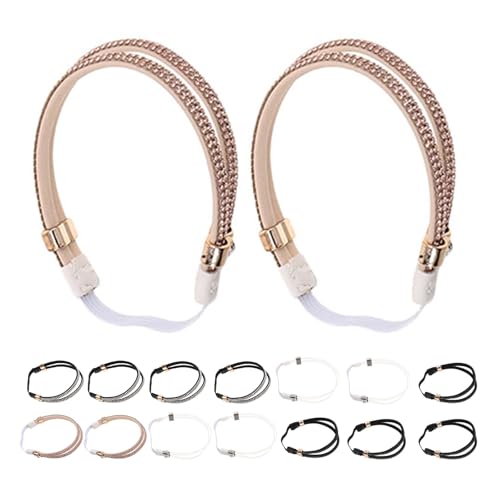 IMIKEYA 8 Paar Schuhbänder mit Strasssteinen: Elastische Schuhbänder mit Strasssteinen für High Heels – Rutschfester Knöchelgürtel für Damen – Abnehmbares und dekoratives Zubehör von IMIKEYA