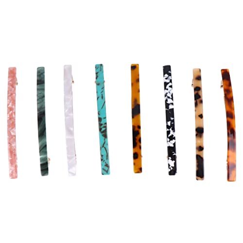 IMIKEYA 8 Stück Teiliges Acetat Haarklammern für Damen Chic Ponytail Clips Verschiedenen Farben Grün Rot Tortoiseshell Perlenweiß Rauchsäule Braun Tortoiseshell Haaraccessoires für von IMIKEYA