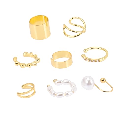 IMIKEYA 8 Stück Teiliges Damen Ohr und Nasenschmuck Set Minimalistisches Ohrcuff und Fake Nasenring Modischer Körperschmuck Vielseitig Einsetzbar für Partys und Veranstaltungen IMIKEYA 8 Stück Teiliges Damen Ohr und Nasenschmuck Set Minimalistisches Ohrcuff und Fake Nasenring Modischer Körperschmuck Vielseitig Einsetzbar für Partys und Veranstaltungen von IMIKEYA