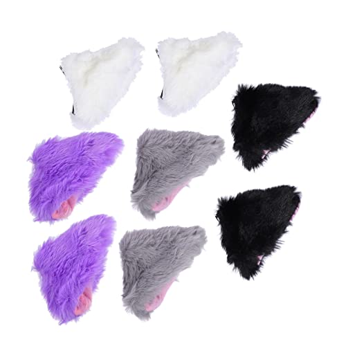 IMIKEYA 8 Stück Teiliges Katzenohren Haarspangen Kunstfell Lange Cosplay Haarklammern in und Dekorative Halloween Haaraccessoires für Damen und Party von IMIKEYA