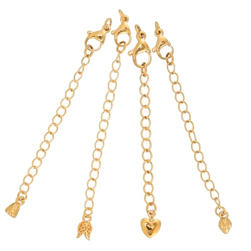 IMIKEYA 8 Stück Teiliges Schmuckverlängerungsset Verlängerungsketten für Halsketten Armbänder Fußkettchen aus Langlebigem nicht Verblassendem Material Vielseitig Einsetzbar und Poliert von IMIKEYA