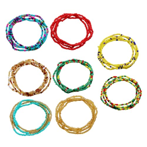 IMIKEYA 8 Stück Teiliges Sommer Bauchketten für Frauen Bunte Perlenkörperketten Vielseitig Tragbar als Halskette oder Taillenkette für Strand und Freizeit IMIKEYA 8 Stück Teiliges Sommer Bauchketten für Frauen Bunte Perlenkörperketten Vielseitig Tragbar als Halskette oder Taillenkette für Strand und Freizeit von IMIKEYA