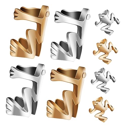 IMIKEYA 8stücke Clip Ohrringe Frosch Ohrhaken Ohrknochenclip Frosch Ohrclips Nicht Durchdringende Ohrmanschette Party Ohrringe Für Mädchen von IMIKEYA