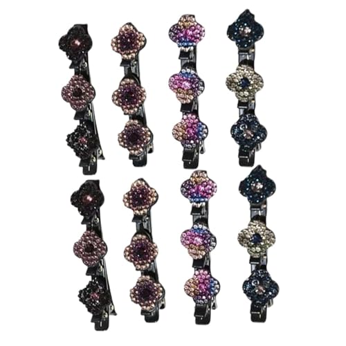 IMIKEYA 8stücke Haarspangen Für Damen Mit Strasssteinen Entenschnabel-clips Dekorativer Kopfschmuck Für Hochzeit Party Und Tägliche Nutzung von IMIKEYA