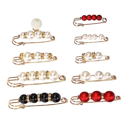 IMIKEYA 9stücke Strickjacke Schalclip Broschenclip Für Damen Kleidung Schmuckaccessoires Anstecknadel Für Hüte Kragen Modeschmuck Kleiderclips Schmuck Für Abschlussball von IMIKEYA
