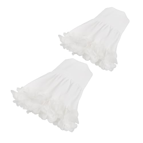 IMIKEYA Abnehmbare Fake Manschetten Atmungsaktivem Chiffon mit Modischer Puffärmel Wolken Dekoration Leichte Halbe Kostüm Manschetten für Vielseitige Styling Optionen von IMIKEYA
