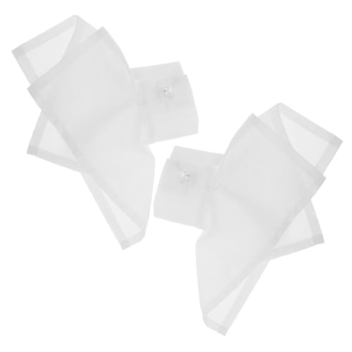 IMIKEYA Abnehmbare Rüschen handgelenkmanschetten Damen Bell Sleeve Stil Unregelmäßige Puffärmel Fake Ärmel Manschetten Vielseitige Weiße Dekorative Manschetten für Kleider Komfortable und von IMIKEYA