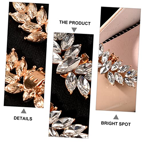 IMIKEYA Abnehmbare Schuhclips mit Strasssteinen Langlebige Schuhschnallen Modischer Schuhschmuck für Damen Hochzeit Party und Alltag DIY Schuh Accessoires von IMIKEYA