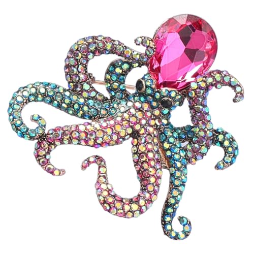IMIKEYA Oktopus-brosche Mit Strass Anstecknadel Für Damen Modeschmuck Für Kleider Taschen Hüte Und Schals Geburtstagsgeschenk von IMIKEYA