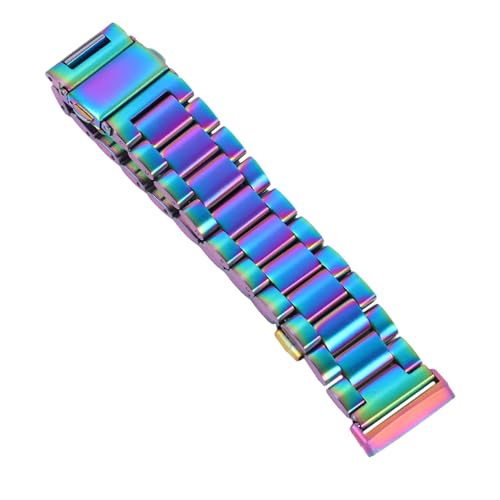 IMIKEYA Armband Kompatibel mit Fitbit Sense Modisches Metall Uhrenarmband Langlebiges Ersatzband mit Robustem Verschluss Passend für Damen und Herren von IMIKEYA