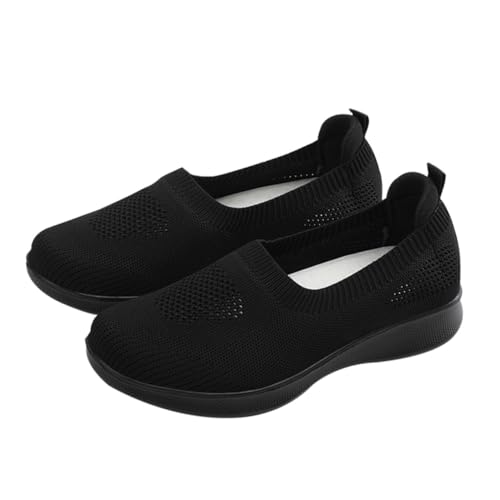 IMIKEYA Atmungsaktive Senioren Schuhe Weiche Sohle Bequeme Mesh Halbschuhe für Alltag Spaziergang Outdoor Freizeit für Damen Herren von IMIKEYA