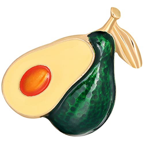 IMIKEYA Avocado Brosche für Damen Minimalistischer Modeschmuck Legiertem Material Anstecknadel für Kleidung Taschen Hüte Einzigartiges Design für Avocado Dekorative Brosche von IMIKEYA