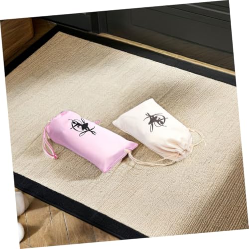 IMIKEYA Ballettschuh aufbewahrungsbeutel Kordelzug Satin Canvas Material Formschutz Strapazierfähig Leicht zu Reinigen Für Tanztraining und Reisen Mädchen Zubehör von IMIKEYA