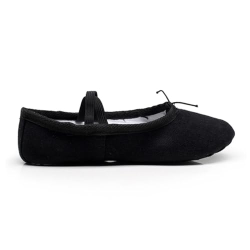 IMIKEYA Ballettschuhe Schwarz Leichtgewichtige Tanzschläppchen mit Rutschfester Sohle Atmungsaktive Yoga Ballettschuhe mit Flexiblem Softsohlen Design für Damen von IMIKEYA