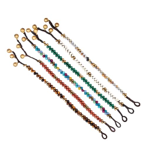 IMIKEYA Beaded Armband mit Natürlichen Edelsteinen Farblich Gemischt Geflochtenes Tragbares Schmuckstück für Damen und Herren Modisches Handgelenk accessoire Zufällige Zufällige Farbe von IMIKEYA