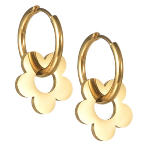 IMIKEYA Blumen Creolen Ohrringe Titanstahl für Frauen Mode Hoops Dangle Ohrringe für Besondere Anlässe und Alltag Perfektes für Mutter Tochter oder Freundin IMIKEYA Blumen Creolen Ohrringe Titanstahl für Frauen Mode Hoops Dangle Ohrringe für Besondere Anlässe und Alltag Perfektes für Mutter Tochter oder Freundin von IMIKEYA