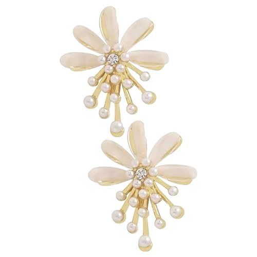 IMIKEYA Blumige Perlenohrringe Damen Ohrstecker Leicht Elegant Modisch Für Alltag Festliche Anlässe Geschenkidee von IMIKEYA