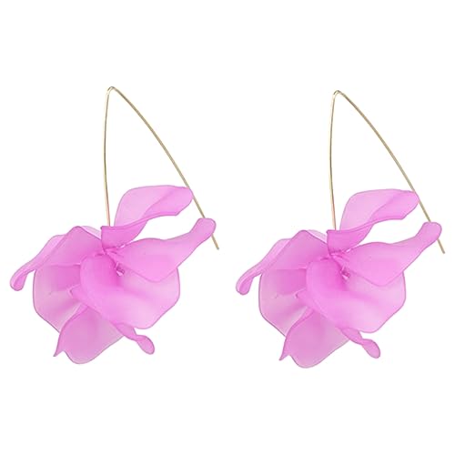 IMIKEYA Blumige Tropfen Ohrringe für Damen Handgefertigt Leicht und Hautfreundlich Hängende Ohrschmuck Passend zu Freizeit und Festtagskleidung Langlebiges Material Komfortable von IMIKEYA