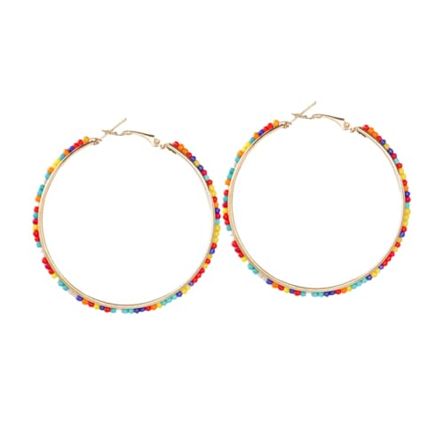 IMIKEYA Böhmische Perlen ohrringe Damen Ohrschmuck Hängend Ethno stil Leicht und Stilvoll Für Partys Alltag und von IMIKEYA