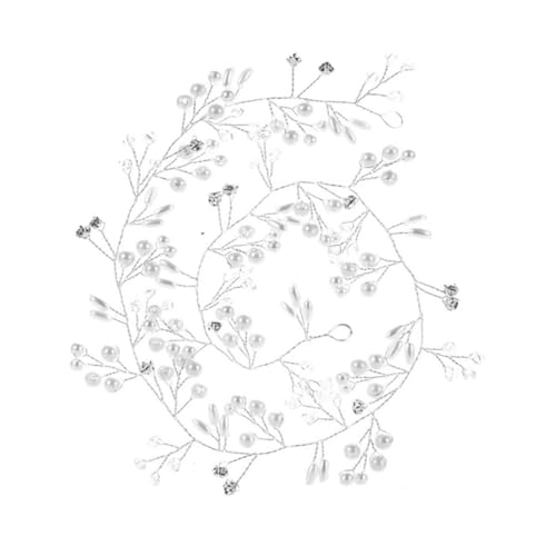 IMIKEYA Perlen Haarband Für Braut Elegantes Haarschmuck Zur Hochzeit Imitationskopfschmuck Für Frauen Leicht Komfortabel Hochzeitsaccessoire Für Brautjungfern Und Mädchen von IMIKEYA