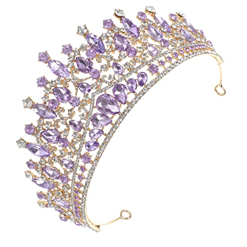IMIKEYA Braut Tiara mit Funkelnden Strasssteinen Barock Inspiriertes Design Dekoratives Haaraccessoire für Hochzeit Party und Festliche Anlässe Leichter Kopfschmuck für Damen von IMIKEYA