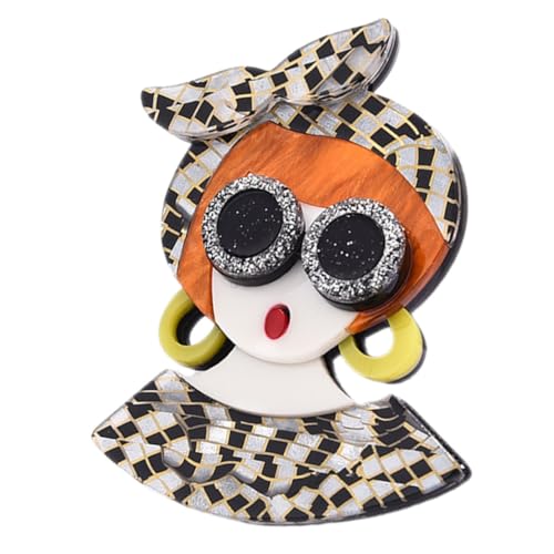IMIKEYA Cartoon Mädchen Brosche Aus Legierung Bunte Schalbrosche Für Frauen Stilvolle Dekoration Für Kleidung Pullover Und Anzüge Modisches Accessoire Für Besondere Anlässe von IMIKEYA