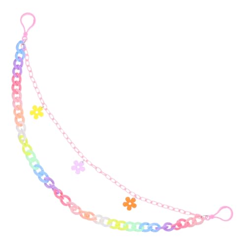 IMIKEYA Bunte Hip Hop Hose Kette mit Abnehmbaren Regenbogen resin Gliedern Punk Style Hosen Kette Vielseitiges für Jeans und Rucksäcke Unisex von IMIKEYA