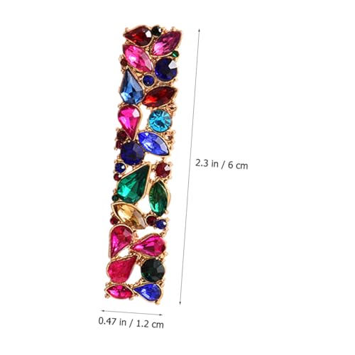 IMIKEYA Bunte Strass Ohrstecker Ohrringe für Damen Langlebige Ohrschmuck mit Funkelnden Kristallsteinen Vielseitig Kombinierbar für Party Hochzeit Alltag von IMIKEYA