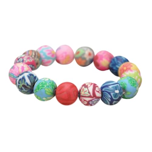IMIKEYA Buntes Keramikperlen Armband Damen Ethno Schmuck Handgefertigt Hautfreundlich Geschenkidee für Party Reise Strand Urlaub von IMIKEYA