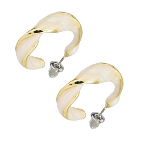 IMIKEYA C Förmige Gedrehte Spiral Ohrringe Damen Creolen Leichtes Design Hautfreundlich Vielseitig Kombinierbar für Alltag Party und Shopping IMIKEYA C Förmige Gedrehte Spiral Ohrringe Damen Creolen Leichtes Design Hautfreundlich Vielseitig Kombinierbar für Alltag Party und Shopping von IMIKEYA