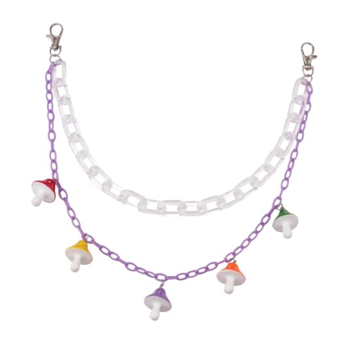 IMIKEYA Candy Farbene Taillenkette Damen Doppellagige Pilz Design Hosenkette aus Leichtem Haltbarem Harz Stylische Jeanskette für Mädchen Modisches Accessoire für Alltag und Party von IMIKEYA
