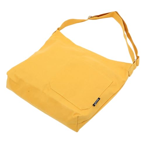 IMIKEYA Canvas Schultertasche Damen Große Kapazität Messenger Bag Casual Crossbody Umhängetasche Reise Handtasche mit Mehreren Fächern und Langlebigem Canvas Material für Alltag und von IMIKEYA