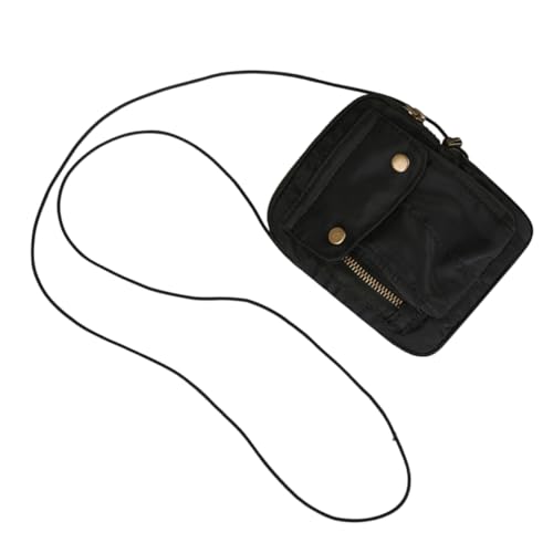 IMIKEYA Canvas Schultertasche Damen Mini Umhängetasche Verstellbar Kleine Crossbody Tasche Robustem Canvas Vielseitige Handtasche für Alltag und Shopping Schwarz Klein IMIKEYA Canvas Schultertasche Damen Mini Umhängetasche Verstellbar Kleine Crossbody Tasche Robustem Canvas Vielseitige Handtasche für Alltag und Shopping Schwarz Klein von IMIKEYA