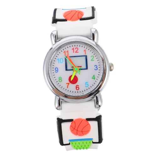 IMIKEYA 3D-kinderuhr Basketball Muster Armbanduhr Für Jungen Und Mädchen Digitale Quarz Kinderuhr Mit Verstellbarem Silikonband Für Sport Und Alltag von IMIKEYA